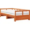 Image de vidaXL Lit de jour extensible avec matelas 80x200 cm pin massif