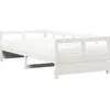 Image de vidaXL Lit de jour avec matelas Blanc 90x200 cm Pin massif