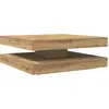 Image de vidaXL Table basse pivotante à 360 degrés Chêne Artisan 90x90x34,5 cm