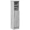 Image de vidaXL Armoire de salle de bain avec porte-rouleau Gris Sonoma 20,5x22x90 cm