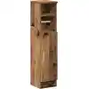Image de vidaXL Armoire de salle de bain avec support à roulettes imitation vieux bois 20,5x22x90 cm