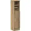 Image de vidaXL Armoire de salle de bain avec porte-rouleau Chêne Artisan 20,5x22x90 cm