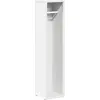 Image de vidaXL Armoire de salle de bain avec porte-rouleau blanc 20,5x20x90 cm