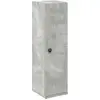 Image de vidaXL Armoire de salle de bain avec support à roulettes gris béton 20,5x22x72 cm