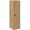 Image de vidaXL Armoire de salle de bain avec support à roulettes Chêne Artisan 20,5x22x72 cm