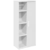 Image de vidaXL Armoire de salle de bain avec porte-rouleau blanc 39x22x90 cm