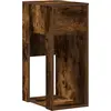 Image de vidaXL Armoire informatique avec tiroir chêne fumé 30x44x74 cm