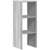 Image de vidaXL Bibliothèque empilable Gris Sonoma 30x30x80 cm Bois composite