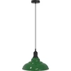Image de vidaXL Suspension Réglable en hauteur E27 Vert Brillant Ø 31 cm Métal