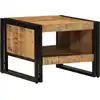 Image de vidaXL Table basse 50x50x38 cm Bois massif rugueux Mango