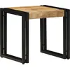 Image de Table basse 40X50X38 Cm en bois de manguier brut massif Lumarko !