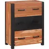 Image de vidaXL Buffet 3 pcs marron 55 x 30 x 75 cm bois massif acacia