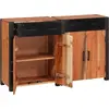 Image de vidaXL Buffet 2 pièces Marron 110 x 30 x 75 cm Bois d'acacia massif