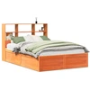 Image de vidaXL Lit en bois massif sans matelas pin brun cireux 140x190 cm
