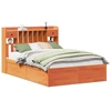 Image de vidaXL Lit en bois massif sans matelas pin brun cireux 150x200 cm