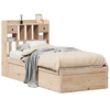 Image de vidaXL Lit en bois massif sans matelas 90x190 cm pin