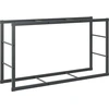 Image de vidaXL Étagère à bois de chauffage noir 110x30x61 cm Acier