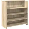 Image de vidaXL Comptoir de réception chêne Sonoma 100 x 50 x 103,5 cm Matériau dérivé du bois