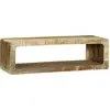 Image de vidaXL Meuble TV avec étagère Marron 80 x 30 x 25 cm Bois massif Mango