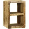 Image de Meuble TV vidaXL avec étagère, marron, 36 x 30 x 54 cm, bois massif de manguier