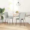 Image de vidaXL Chaise de salle à manger 2 pcs. Gris clair velours