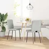 Image de vidaXL Chaise de salle à manger 2 pcs. Gris clair velours