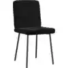 Image de vidaXL Chaise de salle à manger 2 pcs. noir velours