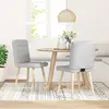 Image de vidaXL Chaise de salle à manger 2 pcs. Tissu gris nuage