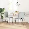 Image de vidaXL Chaise de salle à manger 2 pcs. Gris clair velours