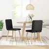 Image de vidaXL Chaise de salle à manger 2 pcs. tissu noir