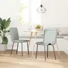 Image de vidaXL Chaise de salle à manger 2 pcs. Gris clair velours