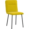 Image de vidaXL Chaise de salle à manger 2 pcs. Jaune velours