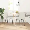 Image de vidaXL Chaise de salle à manger 2 pcs. Velours crème