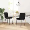 Image de vidaXL Chaise de salle à manger 2 pcs. noir velours