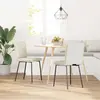 Image de vidaXL Chaise de salle à manger 2 pcs. Velours crème