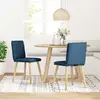 Image de vidaXL Chaise de salle à manger 2 pcs. Bleu Tissu