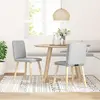 Image de vidaXL Chaise de salle à manger 2 pcs. Tissu gris nuage