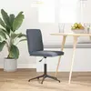 Image de vidaXL Chaise de salle à manger gris foncé velours