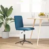 Image de vidaXL Chaise de salle à manger bleu velours