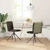 Image de vidaXL Chaise de salle à manger vert armée