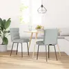 Image de vidaXL Chaise de salle à manger 2 pcs. Gris clair velours