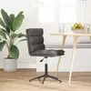 Image de vidaXL Chaise de salle à manger noire en similicuir