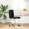 Image de vidaXL Chaise de salle à manger noire en similicuir