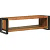 Image de Table basse 120X50X38 Cm en bois d'acacia massif Lumarko