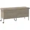 Image de vidaXL Coffre de jardin à roulettes gris clair 160x55x75 cm Poly rotin