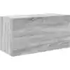 Image de vidaXL Armoire murale de salle de bain Gris Sonoma 60x25x30 cm Bois composite