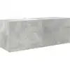 Image de vidaXL Armoire murale de salle de bain gris béton 80x25x30 cm Bois composite