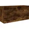 Image de vidaXL Armoire murale de salle de bain chêne fumé 80x25x40 cm Bois composite