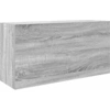 Image de vidaXL Armoire murale de salle de bain Gris Sonoma 80x25x40 cm Bois composite
