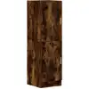 Image de vidaXL Armoire de cuisine chêne fumé 38x41,5x131,5 cm Bois composite